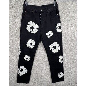 Black Denim Tears 32X32 Levi’s Cotton Wreath Jean